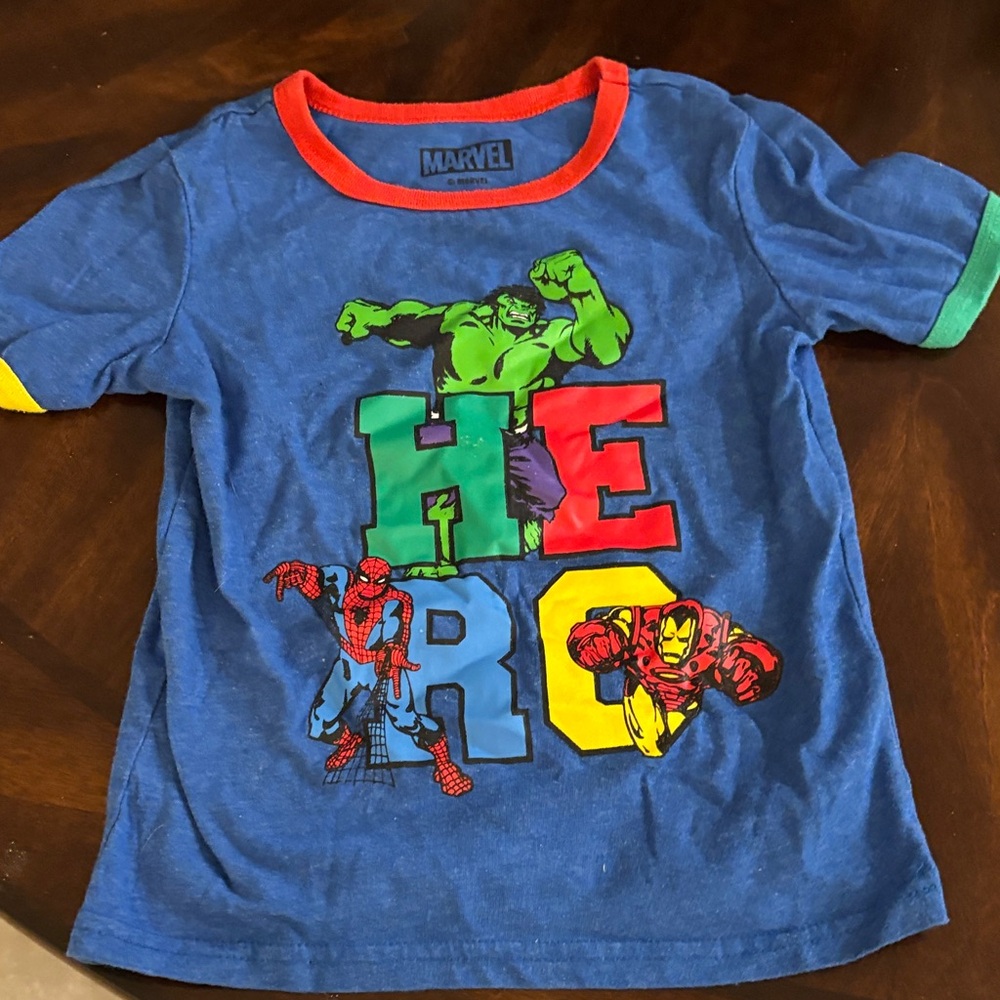 Marvel Superhero Kids Costume Tee - Blue, Red, Green, Yellow